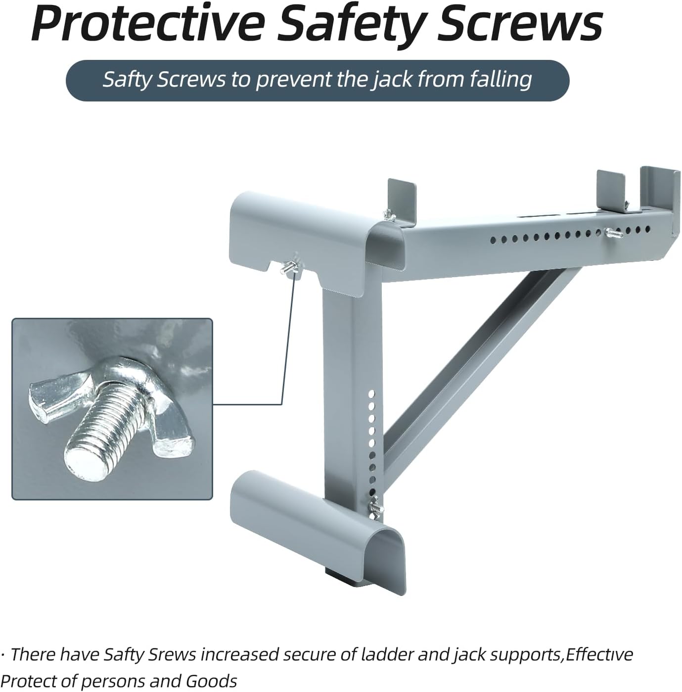 Ladder Jacks,Short Body Ladder Jacks-2Pack, Siliver