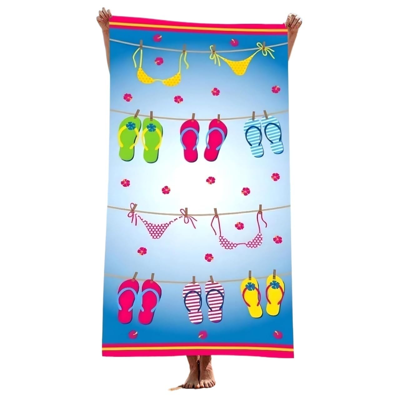 LYVQZPWLR Microfibre Beach Towel， Beach Towel Microfibre Quick Dry Lightweight Multiple Sizes Adult Travel Swim Sport(75x150 cm)