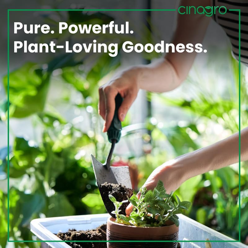 Image of Cinagro Organic Manure for Plants (1 Kg), 100% Natural Cow Dung Fertilizer, Fine Powder Compost, Soil Enricher for Home & Garden, Boosts Growth, Fixes Nitrogen, Releases Phosphorus & Potassium
