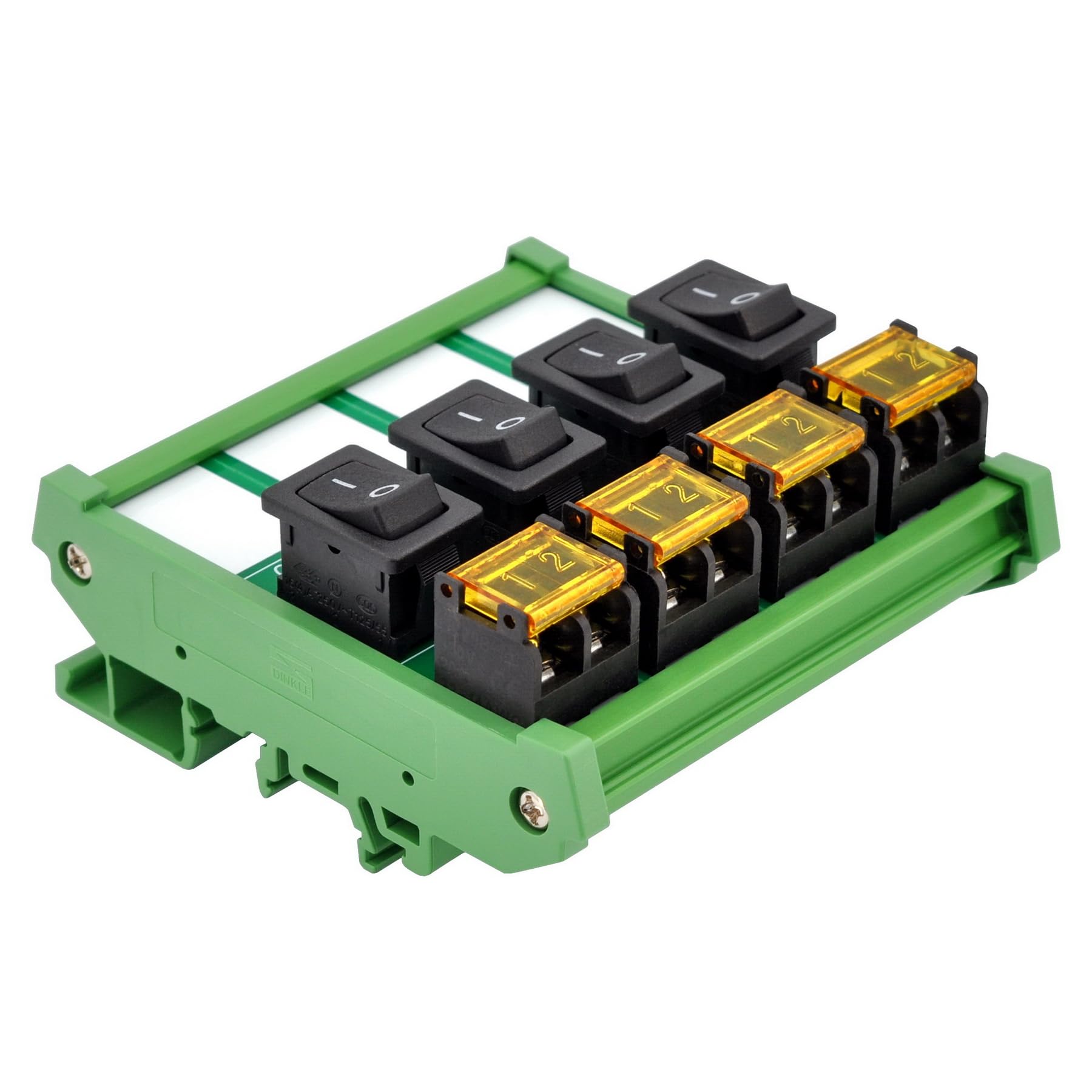 Snapklik.com : DIN Rail Mount Rocker Switch Module, 10Amp 250VAC/50VDC