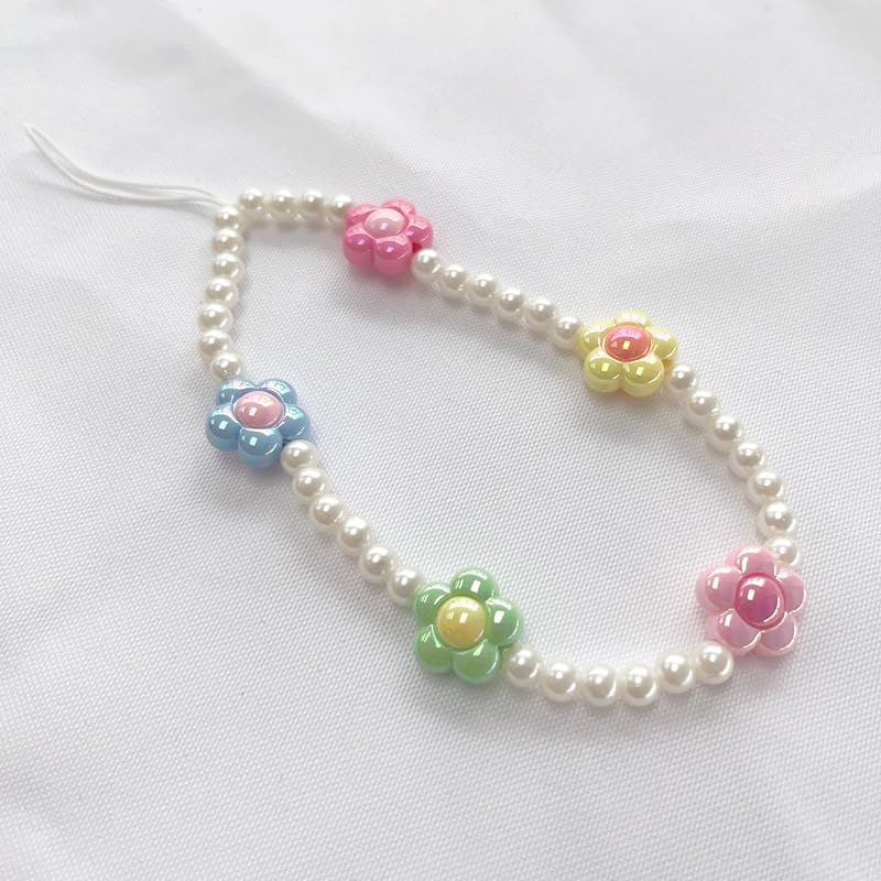 Image of Beaded Camera Wrist Strap Cute Digital Camera Charm Lanyard, Phone Wristlet Charms, Phone Chain for Camera