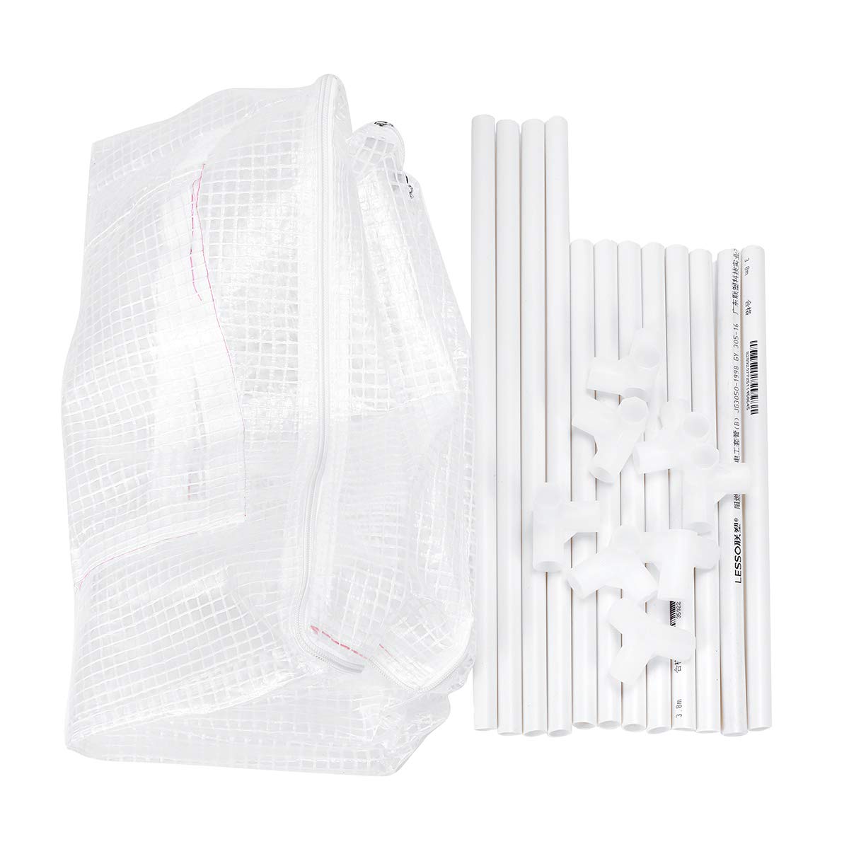 RanDal Szklarnia domowa mini ogrodowa Pvc/Pe/Mesh, ochrona roślin, przepuszczająca powietrze, utrzymuje ciepło zwierząt, przeciw komarom – C