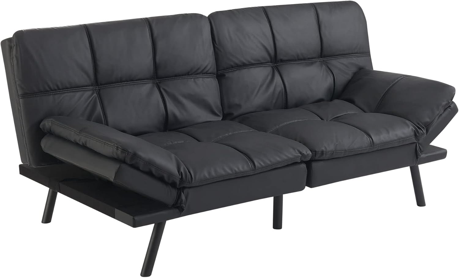 WIBBEL Memory Foam Futon Sofa Bed, Memory Fabric Futon