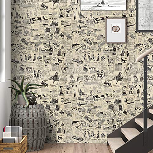 Image of Barebeauty Waterproof Kitchen Wallpaper Roll, Self Adhesive Oil Proof Wall Sticker, Anti-Mold Heat Resistant Backsplash Covering, 45 x 300 cm (Pack of 2, 29.06 Sq. Ft. Approx)