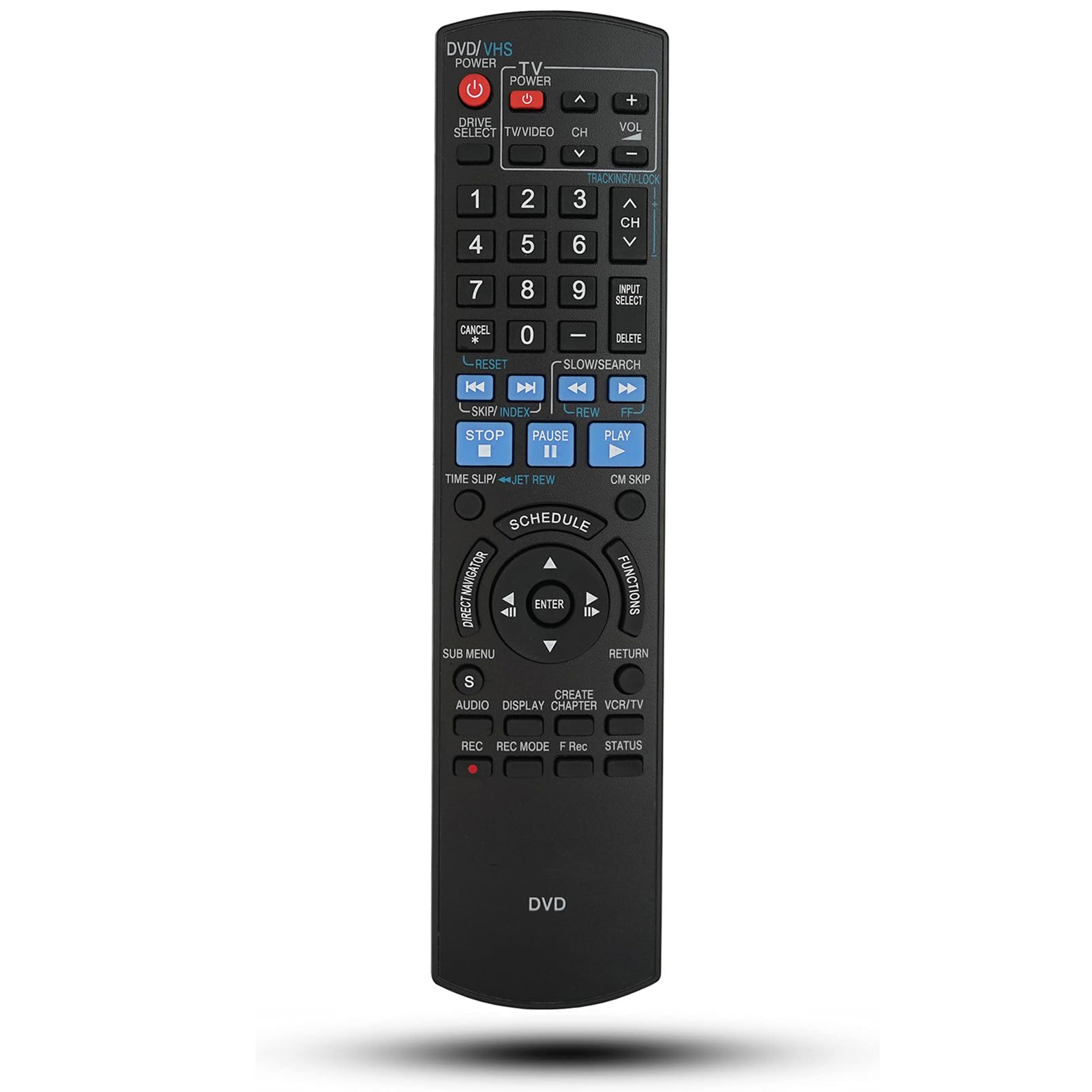 Replacement Remote Controller for Panasonic DMR-EZ48V DMR-EZ48K DMR-EZ48VE DMR-EZ485 DMR-EZ485V DMR-EZ485VK DVD Recorder