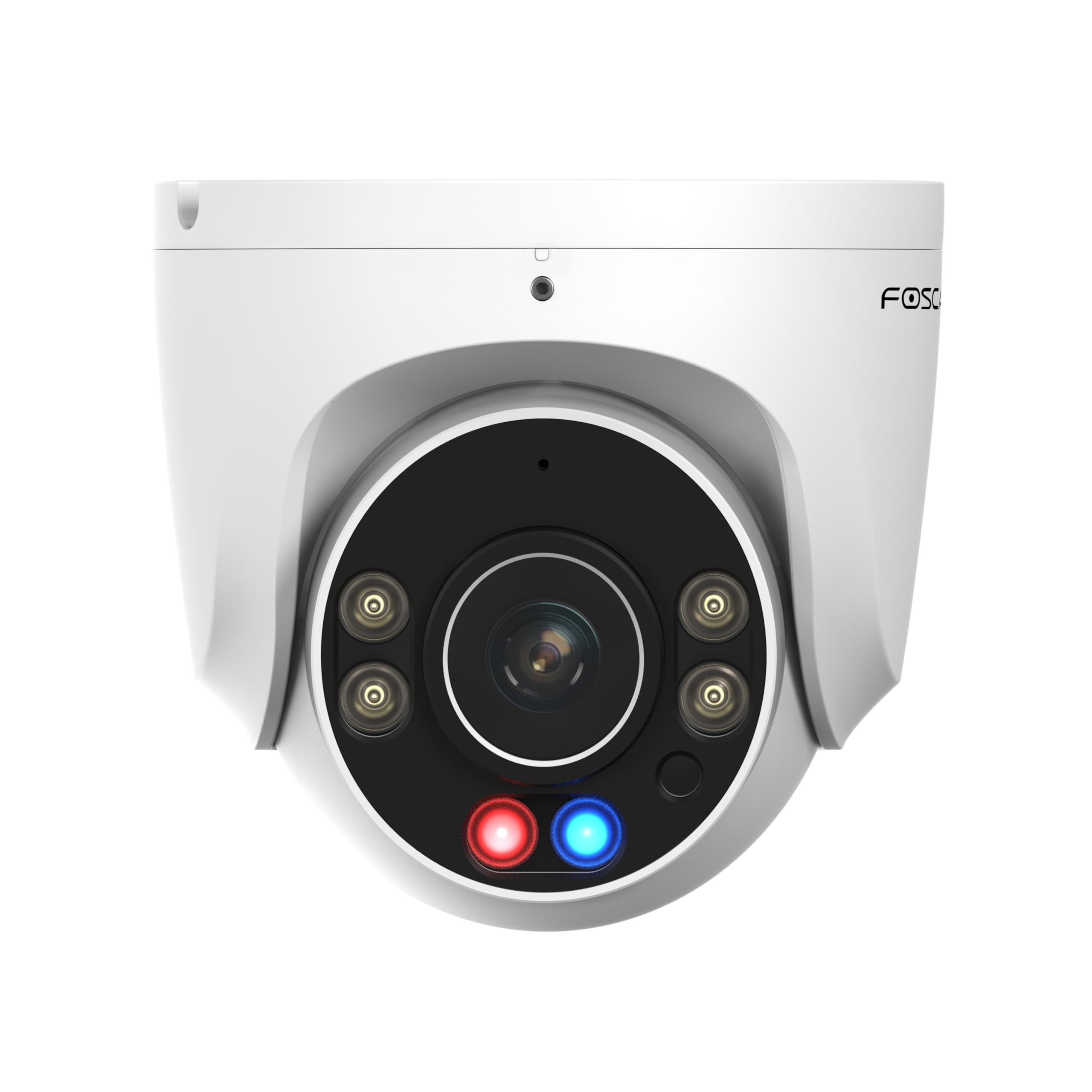 FOSCAM W5EP PoE-Kamera für den Außenbereich (IP66), Ultra HD 3K (5,0 Megapixel), WDR, 108 ° Blickwinkel, Farb-Nachtsicht + IR, Zwei-Wege-Audio, integrierte LED und Alarmsirene