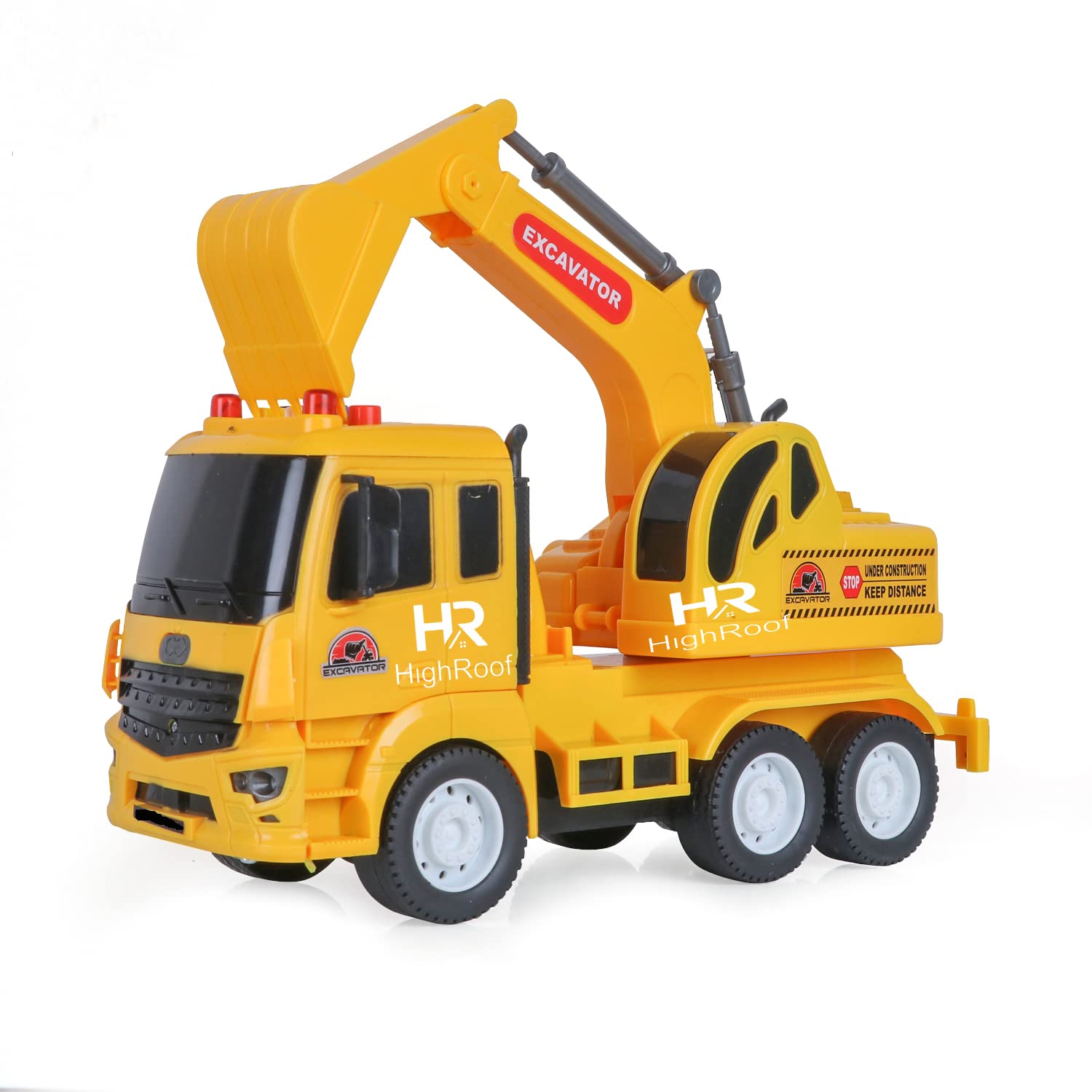 HighRoof Excavator Truck Push and Go Unbreakable Friction Power Construction Vehicle Friction Toy Childrens Develops Motor Skills Engineering Truck Toys for Kids with Light & Sound Kid Boys Girls (B0BJ936QV4) Amazon Price History, Amazon Price Tracker