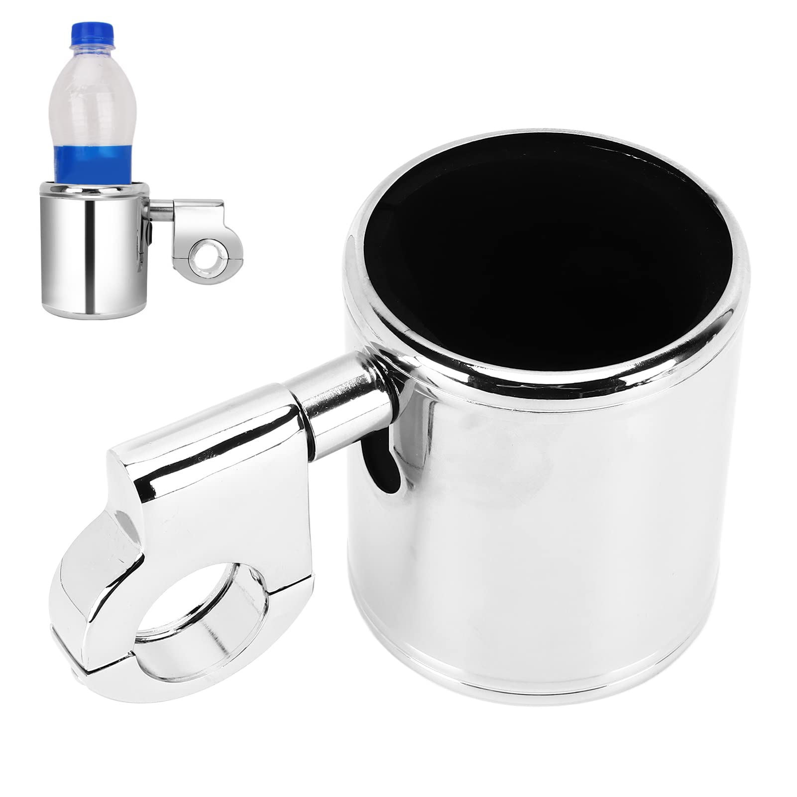 Manubrio Portabicchieri Per Moto, Portabicchieri Per Supporto Manubrio Cromato Per Manubri Moto ATV Har-ley, Maniglia Universale Per Moto da 22 a 32 Mm, Bici