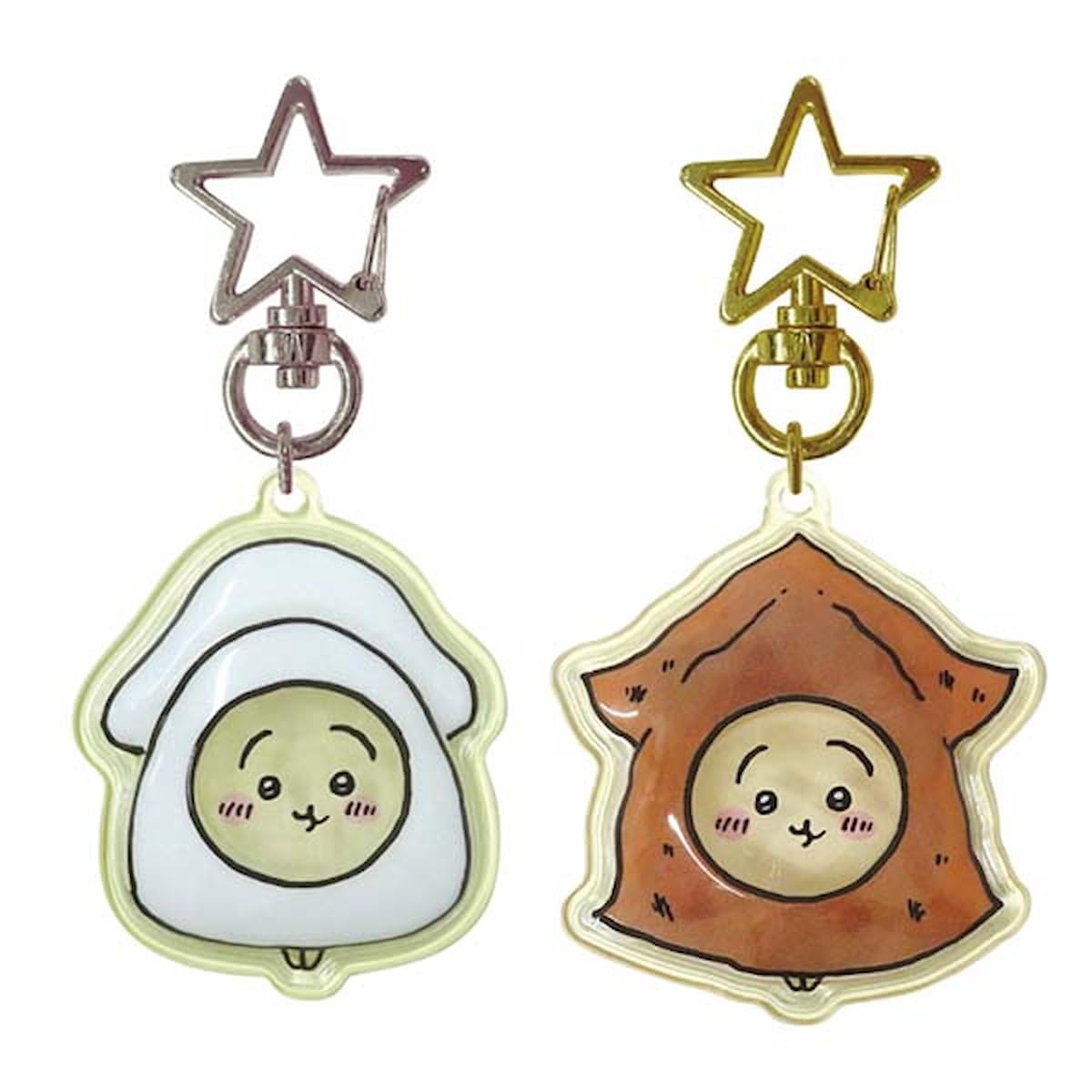K Company CKW-PP-UU Chiiwa, Puffy Pair Keychain, Rabbit, H1.7 x W1.5 x D0.4 inches (44 x 37 x 10 mm)