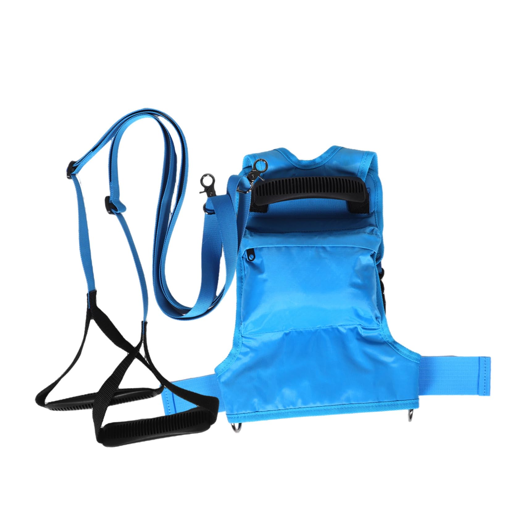 KESYOO Laisse D'entraînement Ski pour Garçon et Filles Bleu, Corde de Traction Ajustable Poignée Ergonomique, Accessoire Sécurité Antichute pour Apprentissage Ski Débutants, Sports