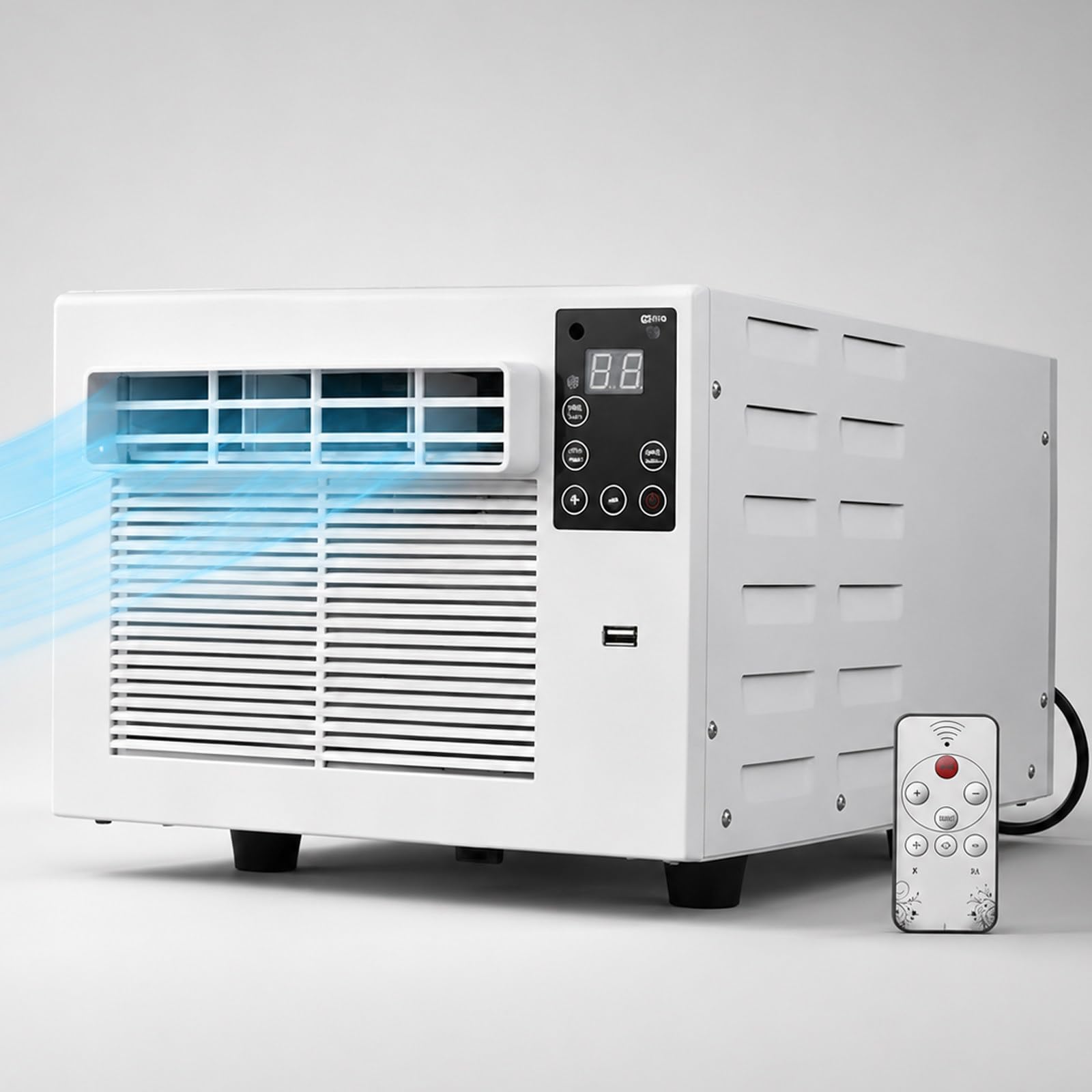 SHAHRYAR Condizionatore Senza Tubo, Raffreddamento Rapido Fino a 5m² | Telecomando E Pulsanti a Bordo, Meno Di 45db, Perfetto per Uso Domestico E Professionale