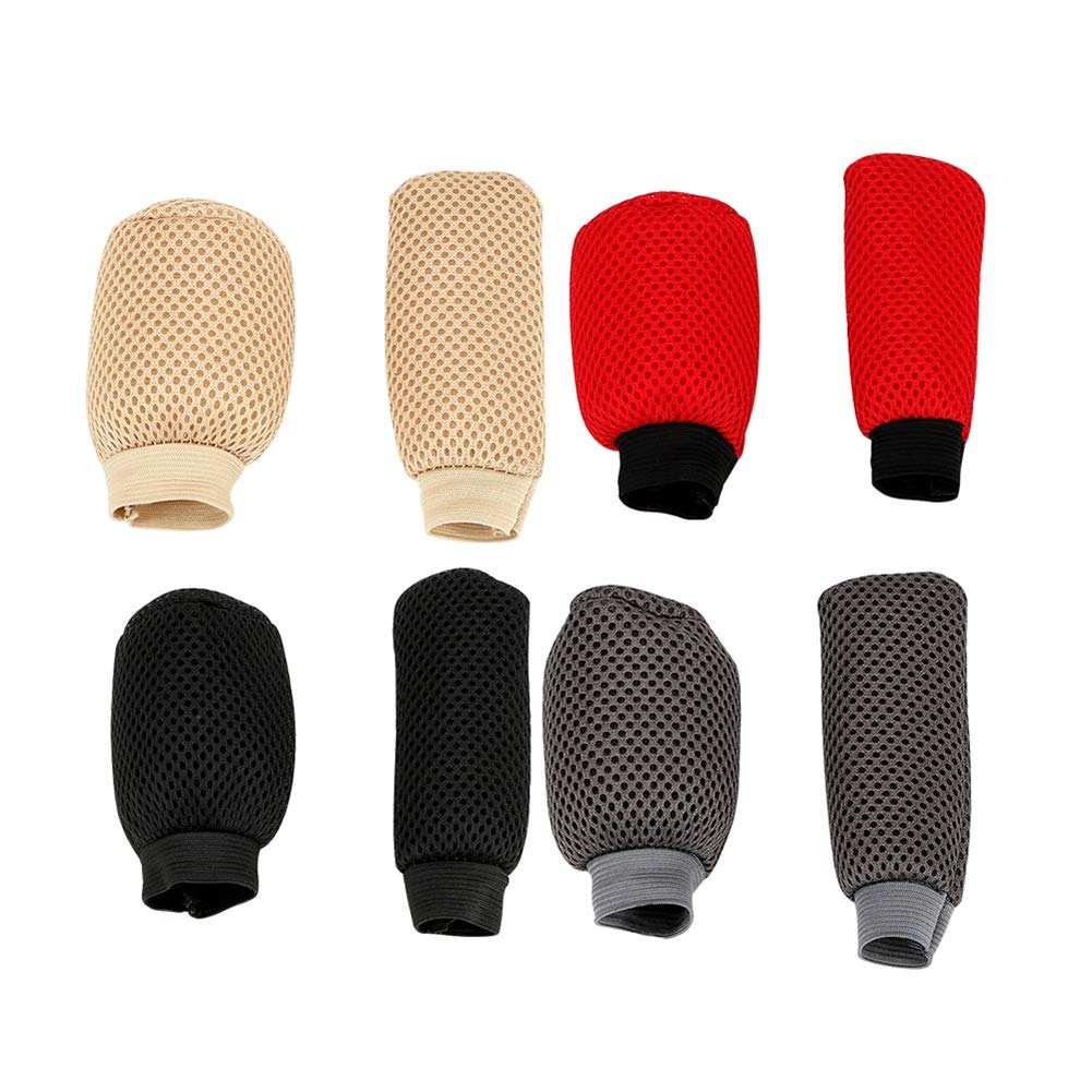 Auto Schaltknauf Abdeckung Universal - Atmungsaktiver Stoff Überzug Schwarz