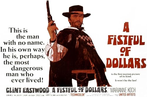 Posterazzi A Fistful Of Dollars (Aka Per Un Pugno Di Dollari) Clint Eastwood 1964 - Póster impreso (14 x 11)