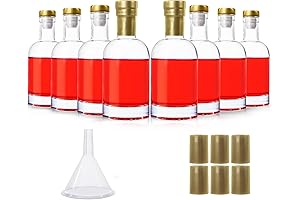 6oz Glass Bottles with Cork Lids