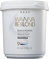 Pó Descolorante Capilar BRAÉ Wanna Be Blond - Profissional, Abre até 9 Tons, Não Emborracha, Dust-Free, 500g