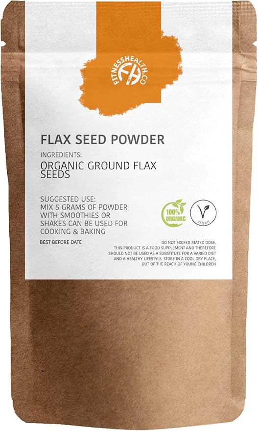 Fitness Health Organic Flax Seed Powder 100g Premium Quality Plant
