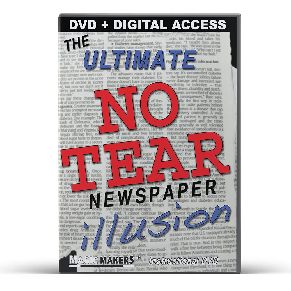 Magic Makers The Ultimate NO TEAR Newspaper Illusion Magic T