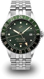 Sponsored Ad - About Vintage 1982 GMT World Traveler Watch for Men - Steel Mens Watch - 316L Stainless Steel Analog Quartz...