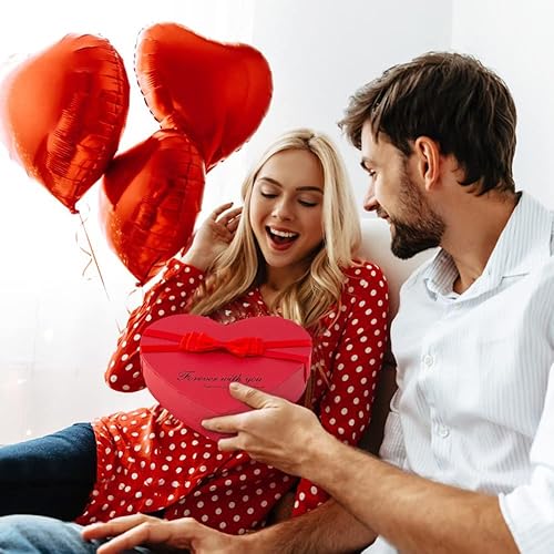 Miniatura 4 de Caja de regalo de rosas románticas con bonito oso de peluche y etiqueta I Love You en forma de corazón, pétalo de cuerpo de baño perfumado para el