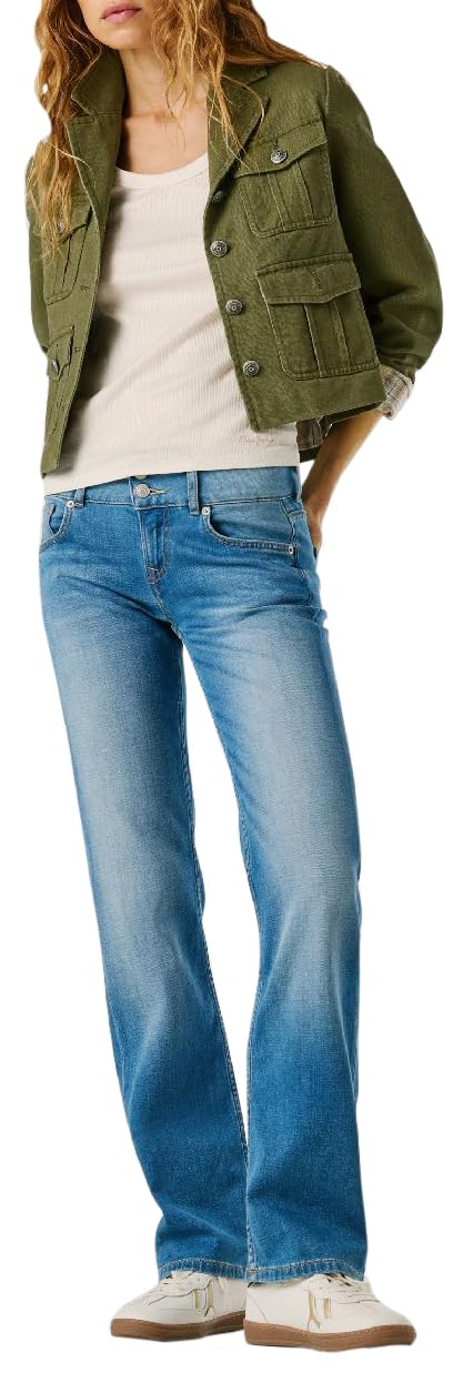 Pepe Jeans Straight Jeans Lw Venus - Dżins Kobiety