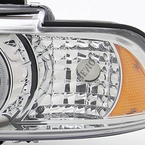 Spec-D Tuning 2LHP-E3997-TM Bmw E39 5-Series 528I 530I 540I Dual Halo Led Chrome Projector Headlights