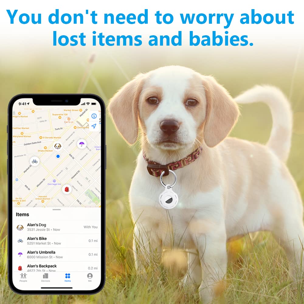 Ainiv Llavero para AirTag, 1 Pieza Llaveros para AirTag Funda Protectora de Silicona, Localizador Keychain Portátil Antipérdida, Protectora Funda Mascotas y Mochilas — view 36
