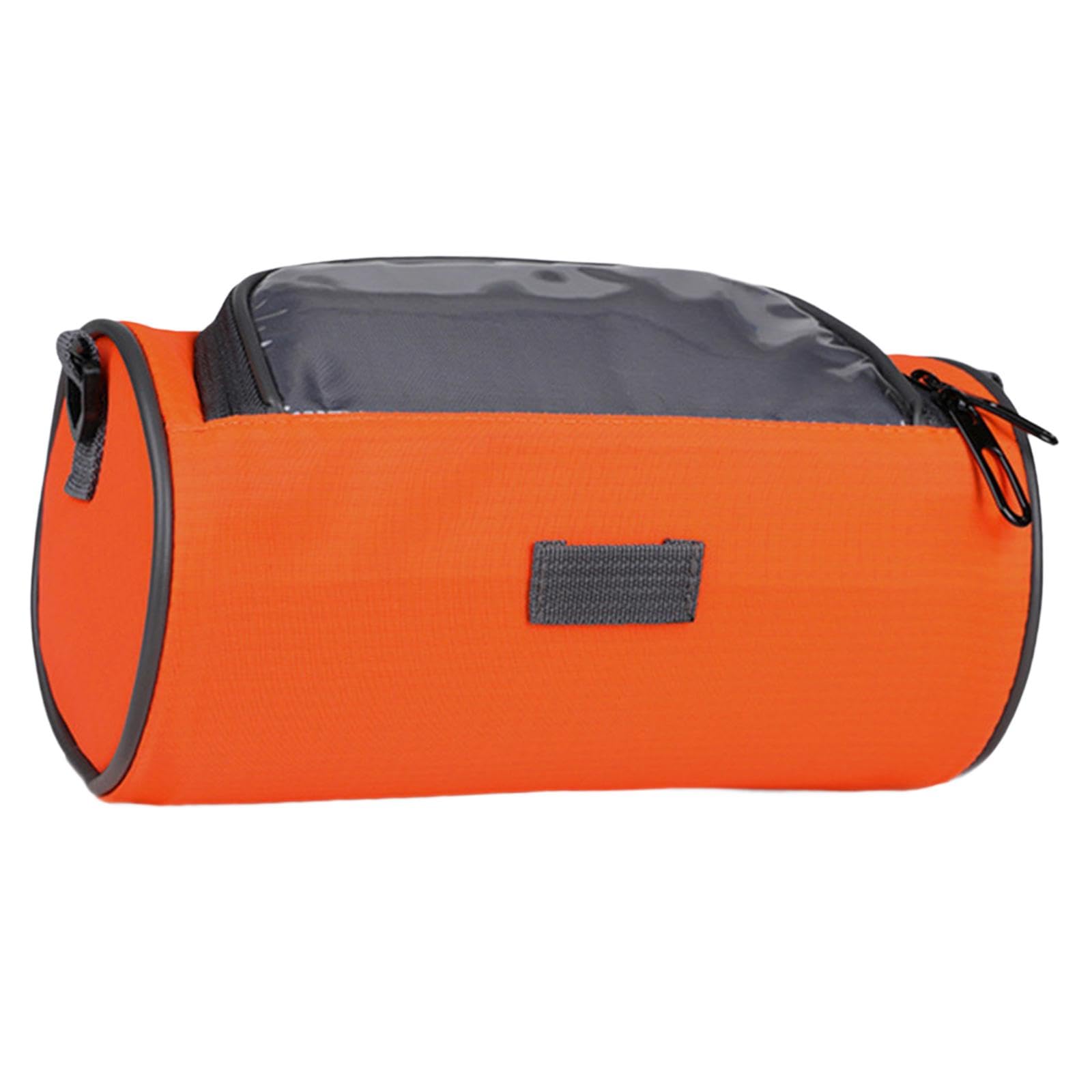 QSTDGVPW Bike Handlebar Bag,Bike Bag Front Handlebar,Rainproof Front Storage Pouch Bag,Cycling for Hiking, orange