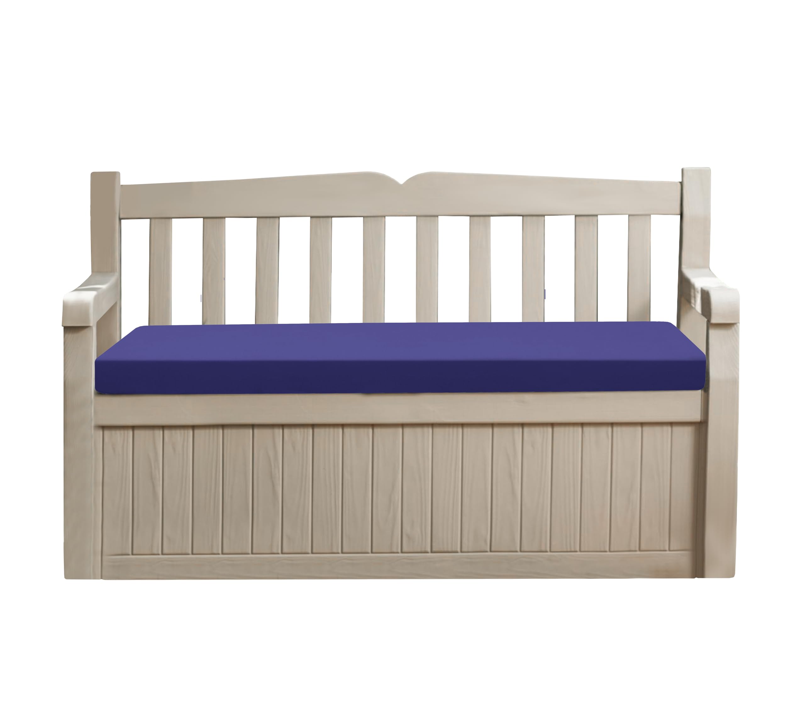 Sapphire Collection Premium Outdoor Bench Seat Pad | Water Resistant Cushion for Iceni & Eden Storage Benches 128x50cm | Comfortable Patio Furniture Swing Bench Pads (Purple) โ image 1