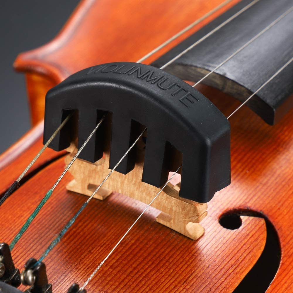 Blue Panther Practice Rubber Mute for Violins & Viola - Silent Practice Tool, Violin Accessory (Pack of 1) - Image 3 thumbnail
