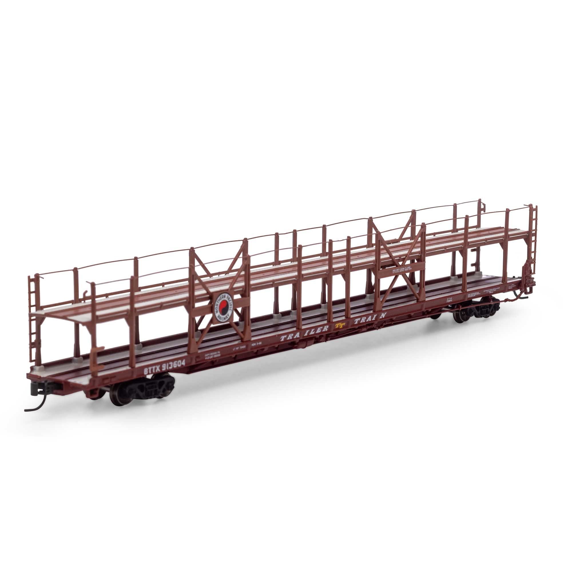 Athearn N F89-F Bi-Level Auto Rack NP/BTTX #913677 ATH15043 N Rolling Stock