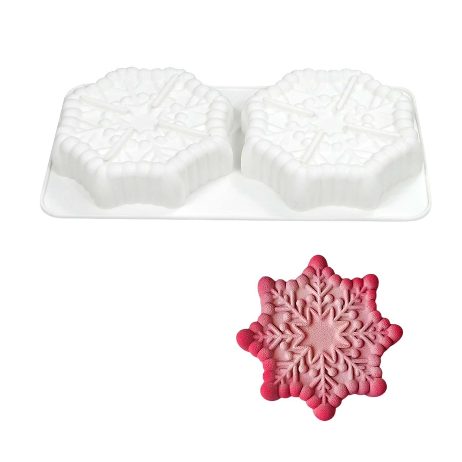 Kalttoy Silicone Mousses Cake Mold Snowflake Shape Pastries Baking Mold Practical Chocolate Dessert Bakewares Christmas Cake