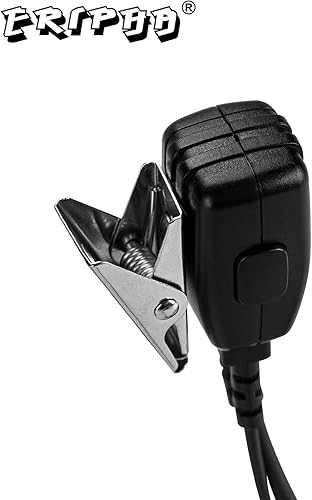 Miniatura 3 de ERIPHA Auricular de 1 pin compatible con Cobra CX112 CXT195 Radio Walkie Talkie, auriculares de 0.098 in en forma de G con micrófono PTT