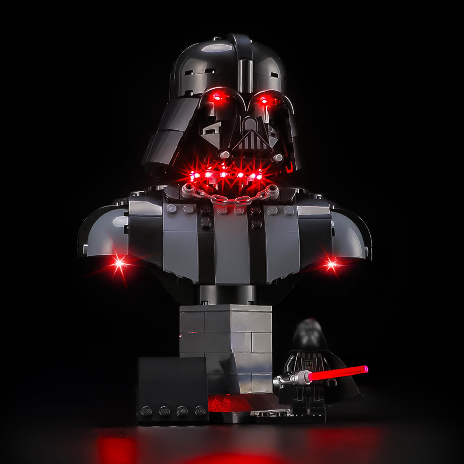BRIKSMAX 2.0 Light Kit Compatible with Lego Star Wars Darth Vader Bust 75439 Building Sets - Original LED Lighting Kits (Accessories Only) for Display, Gifts & Collectors — image 1