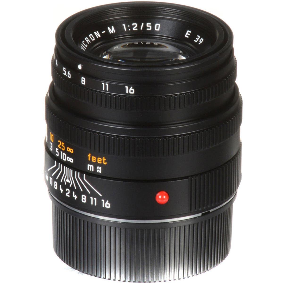 Leica Summicron-M 50 mm f/2 Noir - lentilles et filtres d'appareil Photo (6/4, 0,7 m, 5,23 cm, 1:11.5, 40°, 27°)