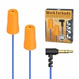 earplug Headphones for Work, Safety Foam Earbuds Headphones That Look Like earplugs for Hearing Protection Noise Isolation-Great for Work Shift, Construction, Lawn Mowing, Heavy Machinery