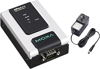 NPort 6150 with Adapter -1 Port Terminal Server, US Plug, 3 in 1,RS-232/422/485, 10/100M Ethernet, 12-48 VDC