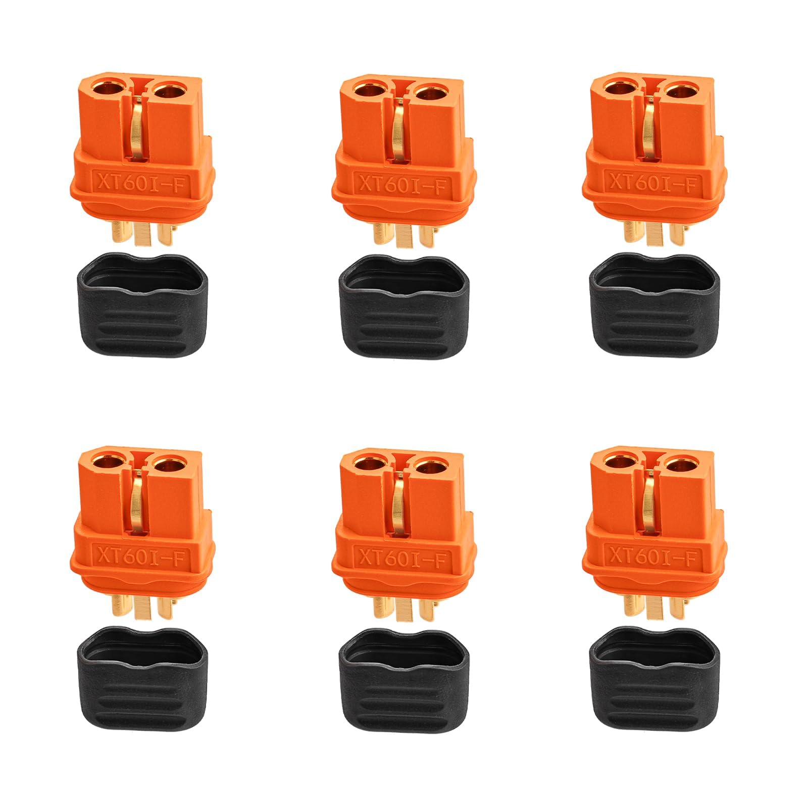 ELFCULB XT60i Connector XT60I-F Plug Female for RC Battery Amass Connector Device Replace (6Pcs)