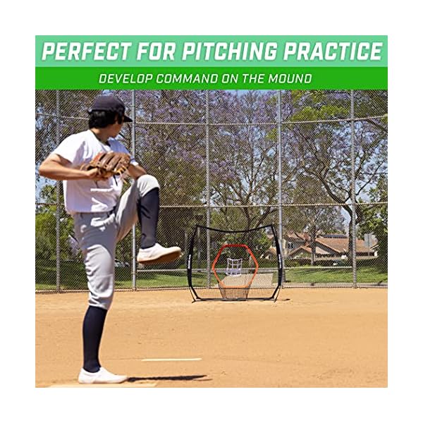 GoSports 7 ft x 7 ft Baseball & Softball Practice Hitting & Pitching
