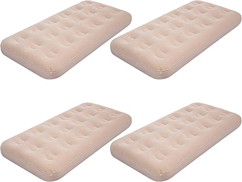 Miniatura 6 de Colchón de aire inflable para niños, cama inflable de 55 x 27.6 x 8.7 pulgadas, plegable, cómoda, con kit de parches, colchones de aire portátiles