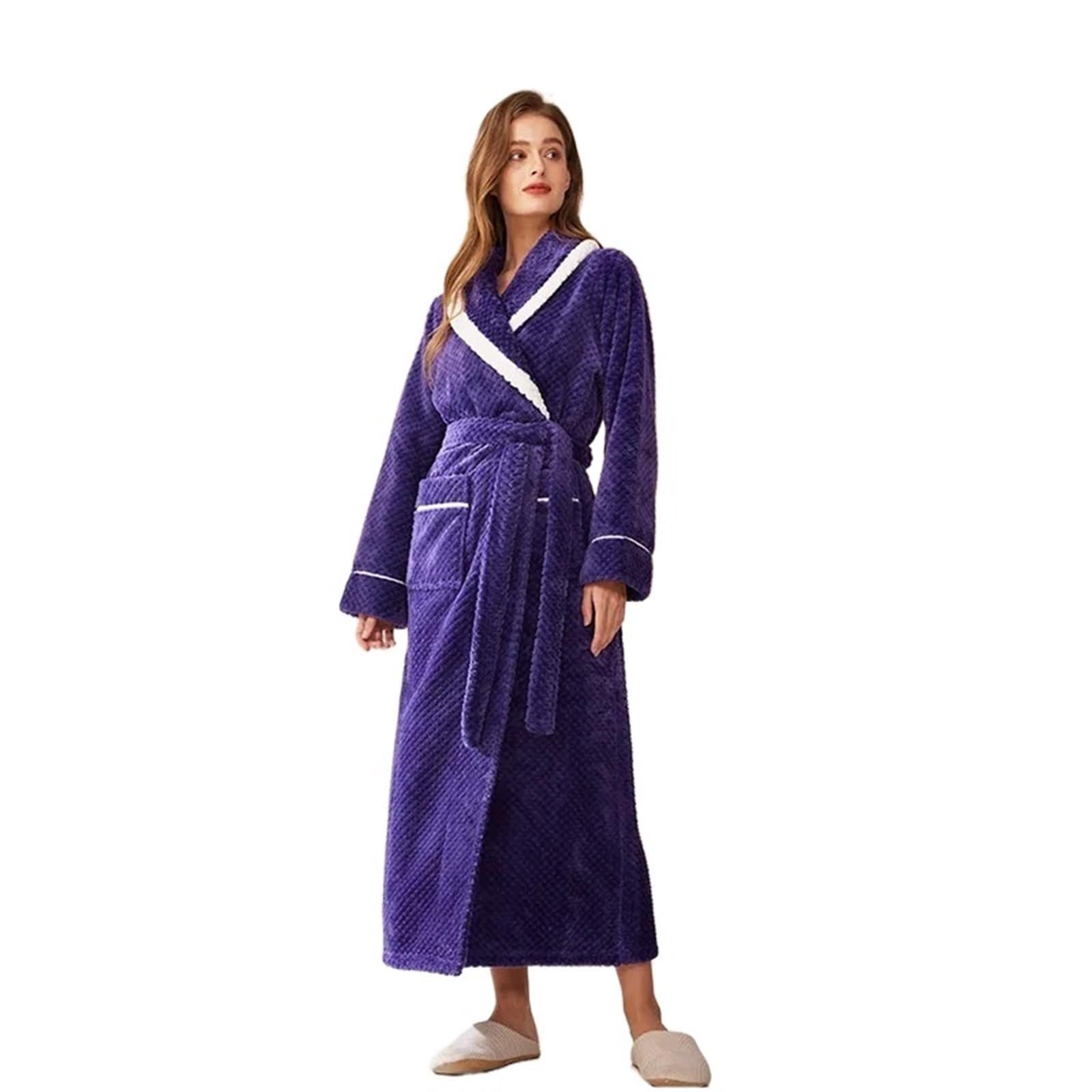 Accappatoi invernali da donna Abiti kimono più pile