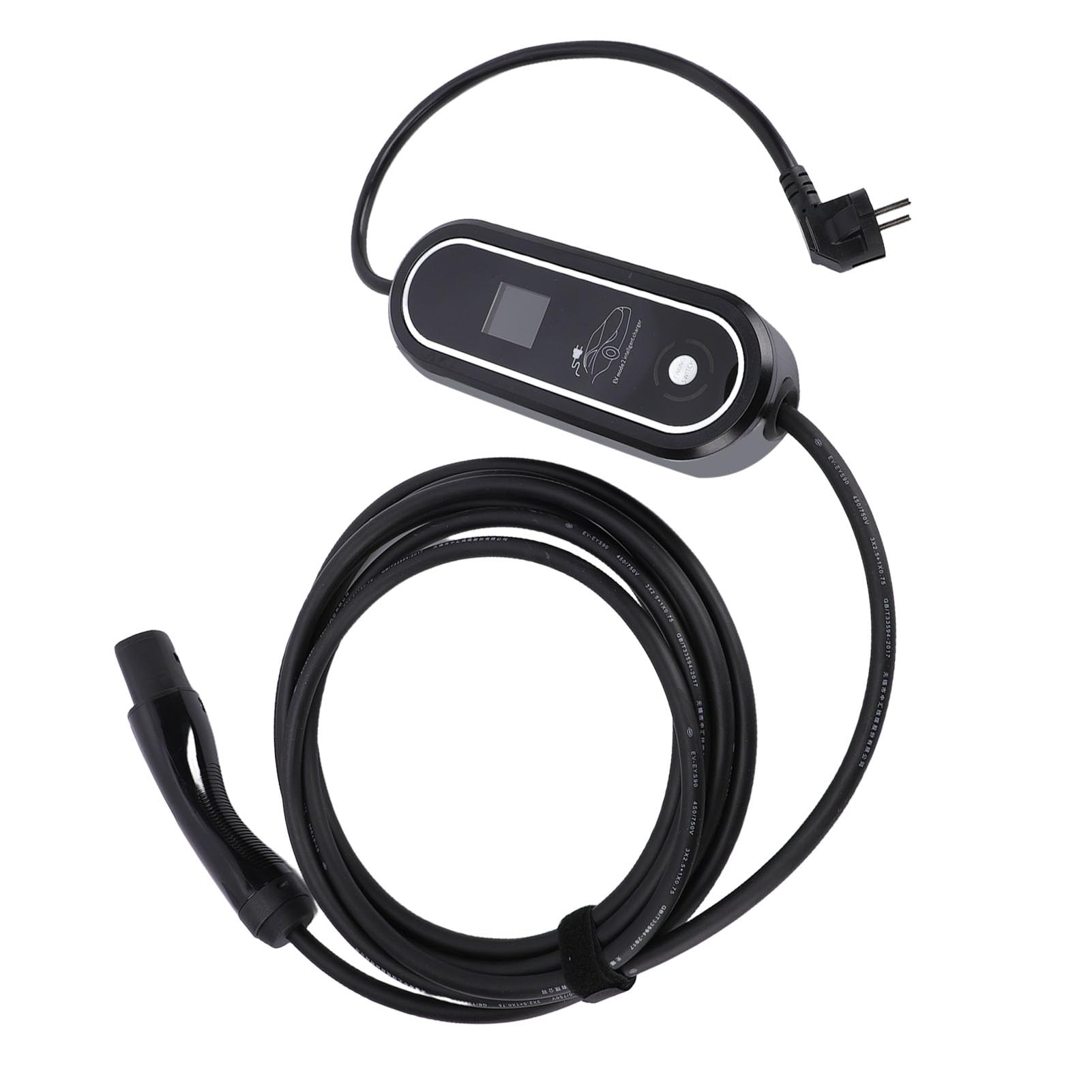 Cargador EV Portátil de Nivel 2, Corriente Ajustable para el Modelo Y 3 S X, con Carga Programada para Propietarios de Vehículos Eléctricos, 23 Pies