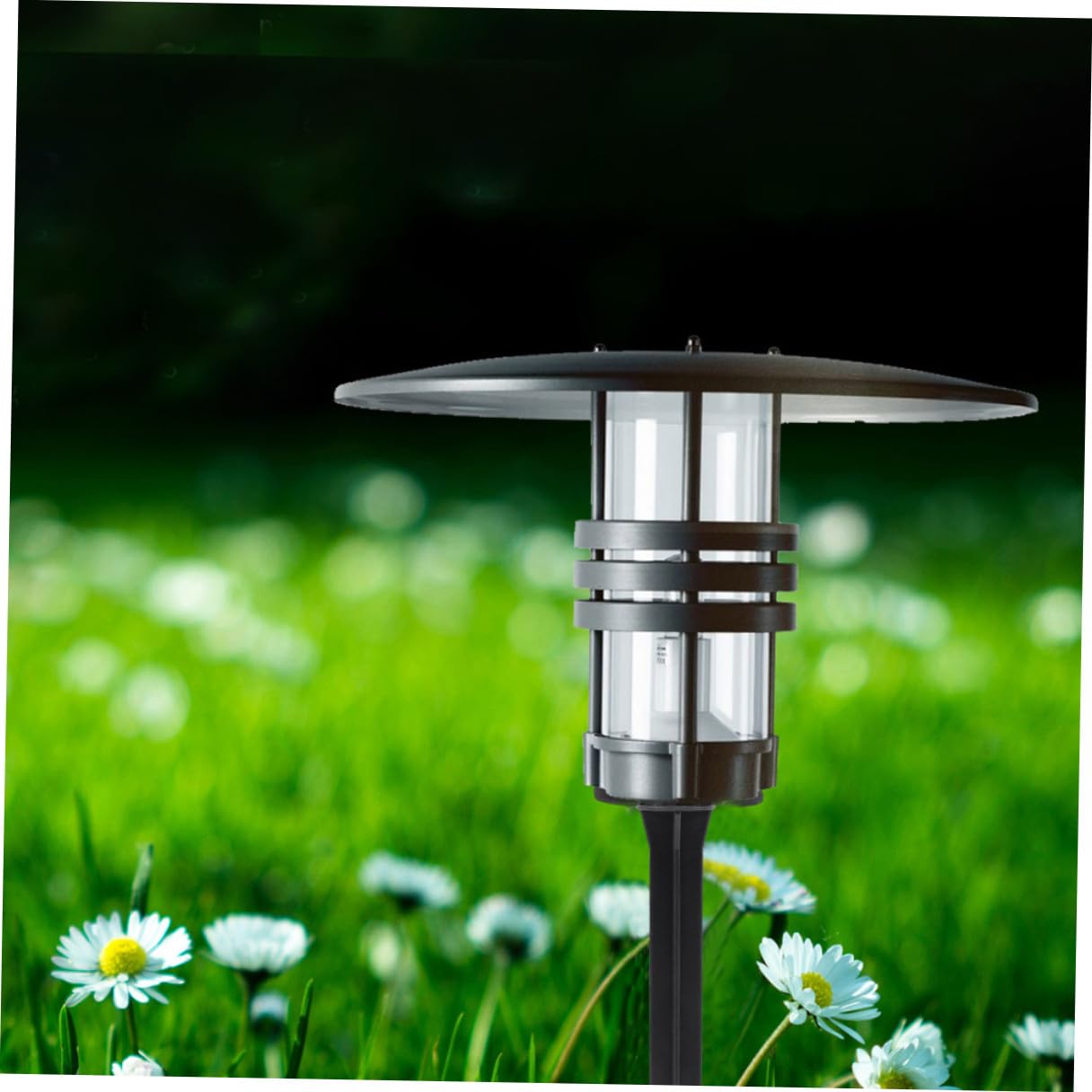 Happyyami Lot de 10 piquets solaires en plastique pour allée, terrasse, décoration de jardin
