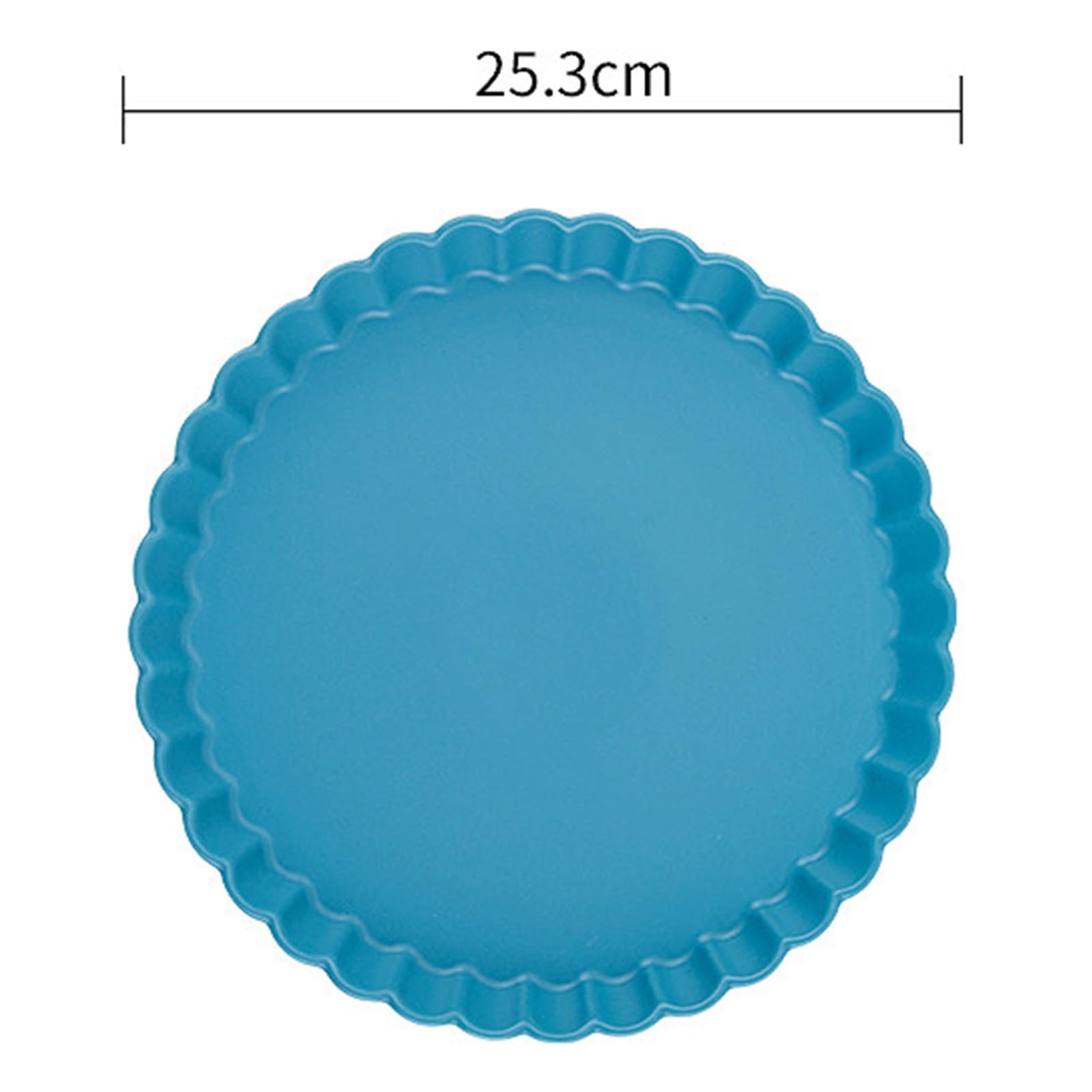 Plat Four Assiette à Pizza Ronde, Plat de Cuisson en céramique Domestique Plat Gratin(Blanc,Grand)