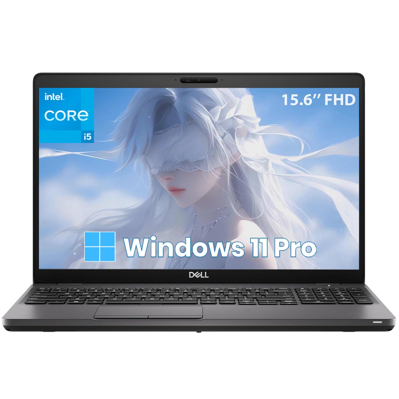 Dell Latitude 5500 Business Laptop 15.6-inch FHD, Intel Core 8th Gen i5-8365U, 256GB SSD, 8GB RAM, HDMI, USB-C, Windows 11 Pro (Renewed)