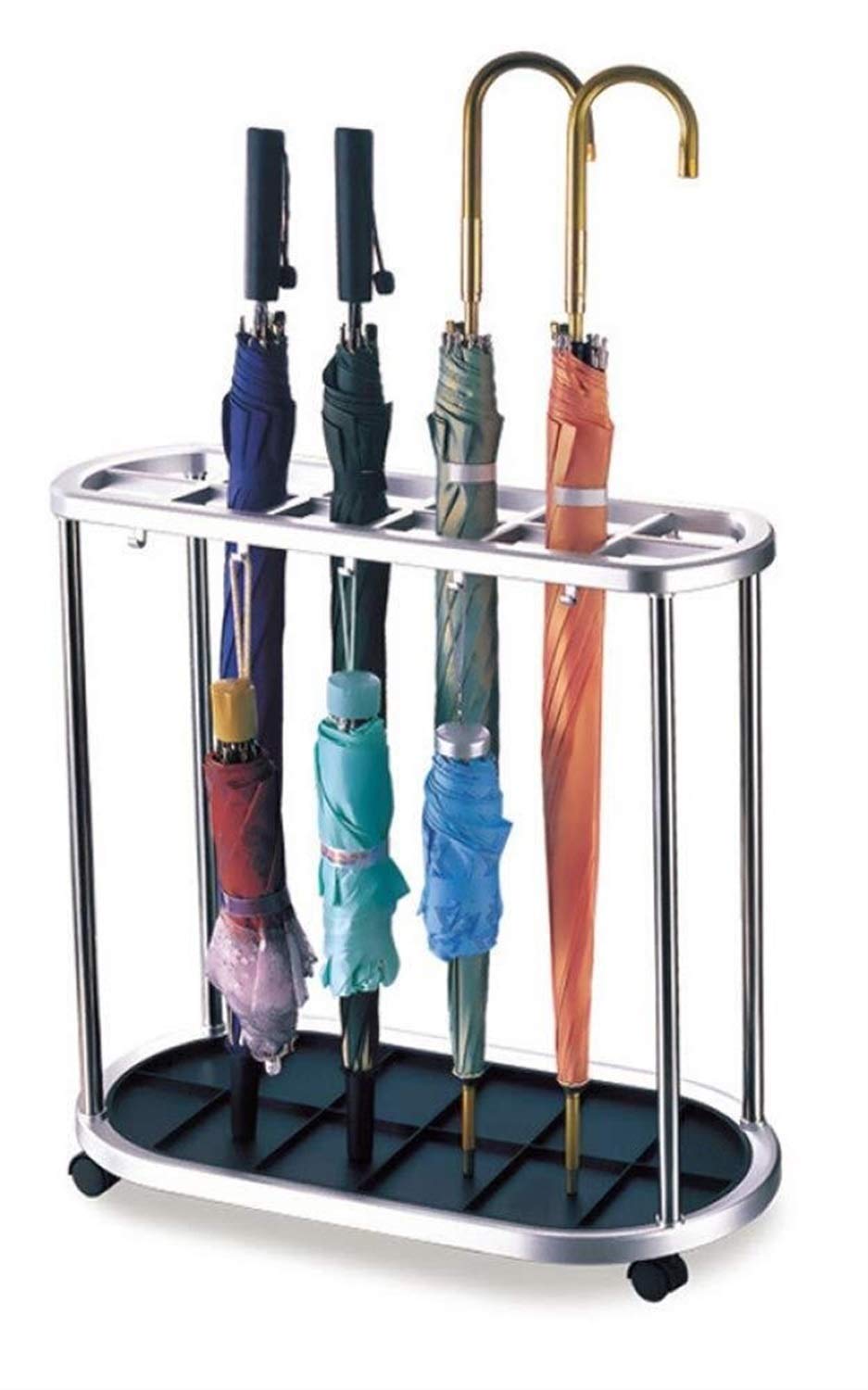 Porte-parapluie en acier inoxydable design épuré et durable pour intérieur moderne