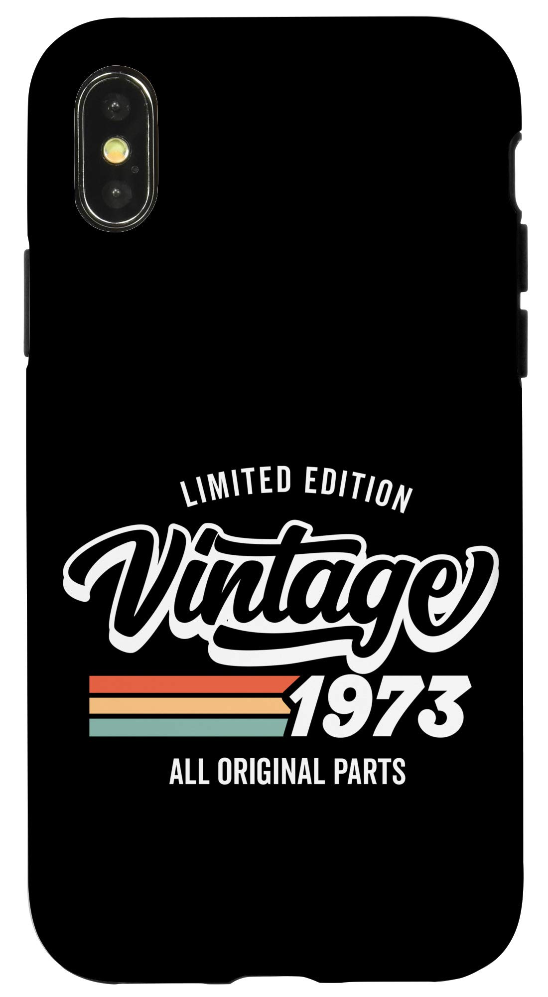 iPhone X/XS Vintage 1973 Limited Edition All Original Parts Birthday Drk Case