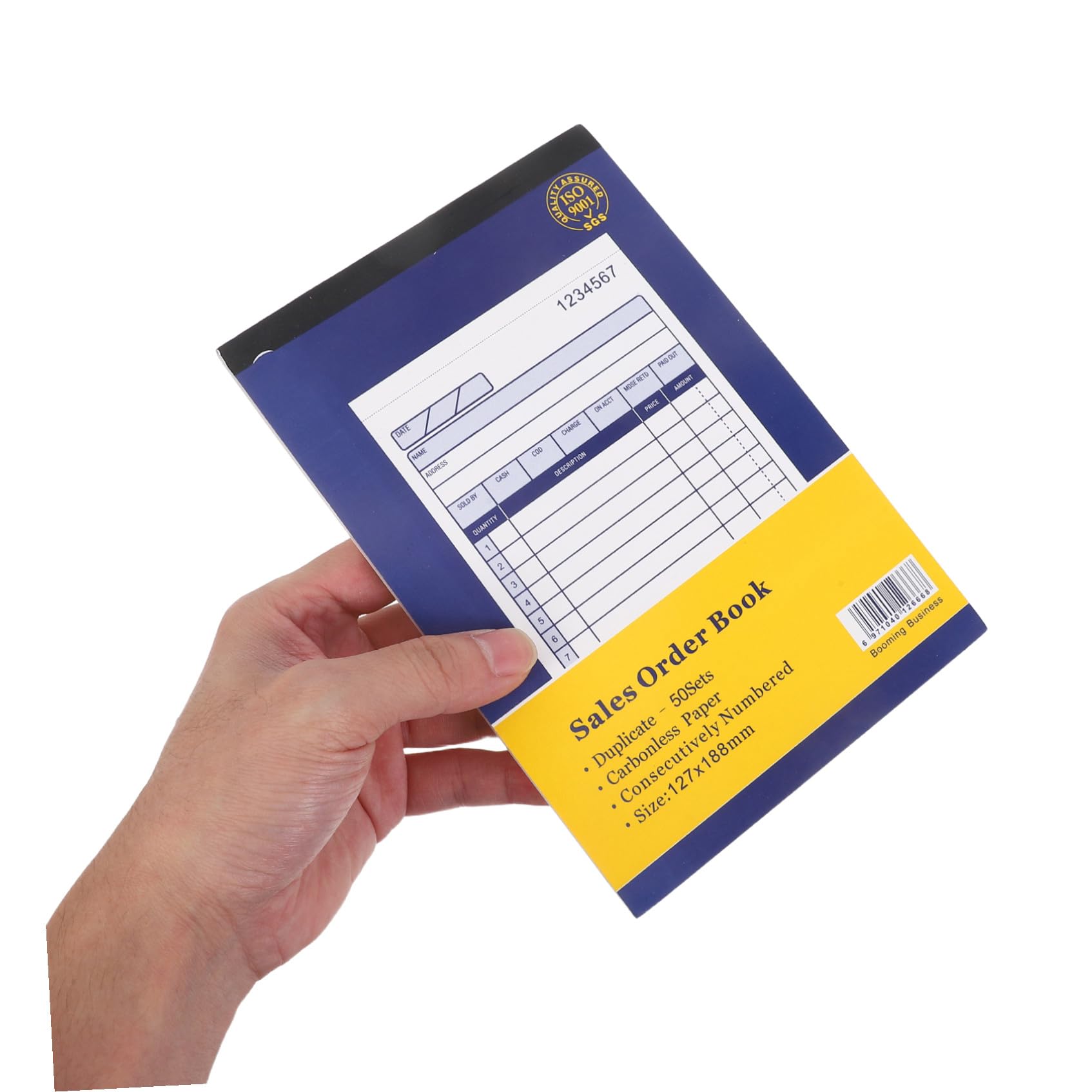 5 Piezas Libro de Pedidos para Pequeñas Empresas Registro y Gestión de Órdenes Libro de Facturas Portátil con Resistente y Escritura Nítida para Seguimiento Profesional