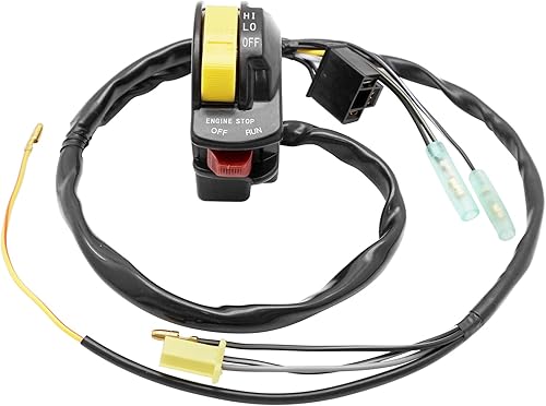 M MATI Control de manillar Kill Stop Interruptor de Faro Botón para Suzuki LT250R QuadRacer 250 1987-1992 37400-19A10