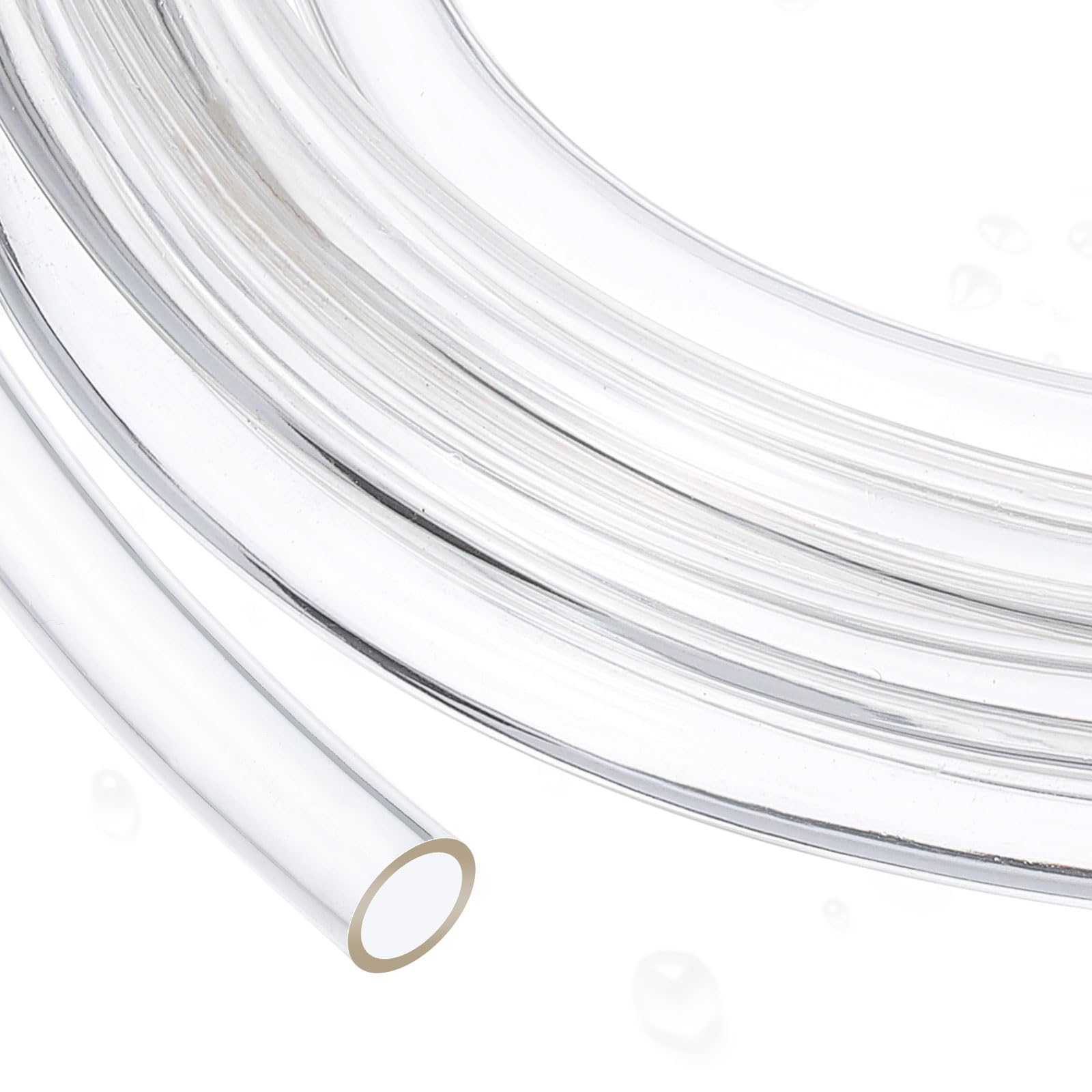 sourcing map Tube en PVC transparent de 22 mm de diamètre intérieur x 28 mm de diamètre extérieur – 3 m de long – Tuyau d'eau flexible en plastique léger pour aquaponie, tuyau d'air, irrigation, 6 mm