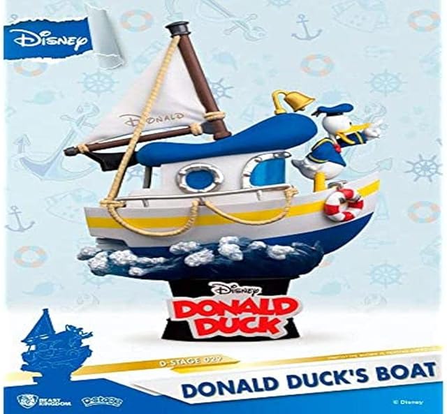 Beast Kingdom Donald Duck's Boat Diorama Stage 029 D-Stage Figure, multicolor,15 cm